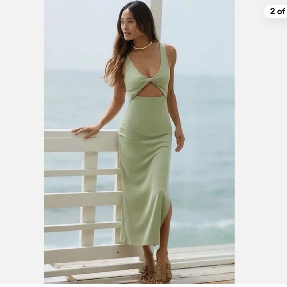L*SPACE Nico Dress in Light Olive Size XS NWT